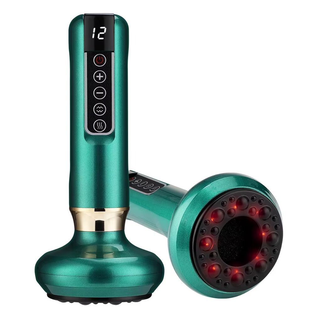 KINZALO VACUUM SHAPE - Massaggiatore Anticellulite Elettrico Professionale con Coppettazione, Vibrazione e Luce a Infrarossi