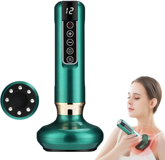 KINZALO VACUUM SHAPE - Massaggiatore Anticellulite Elettrico Professionale con Coppettazione, Vibrazione e Luce a Infrarossi